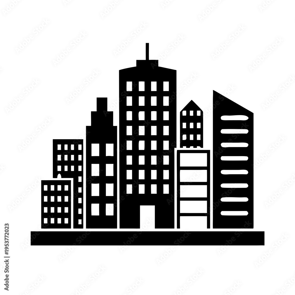 Fototapeta premium City skyline with modern buildings.
