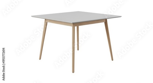Wallpaper Mural Contemporary square dining table with light wood legs and sleek design, ideal for small spaces and modern interiors, offering a versatile concept for everyday living Torontodigital.ca