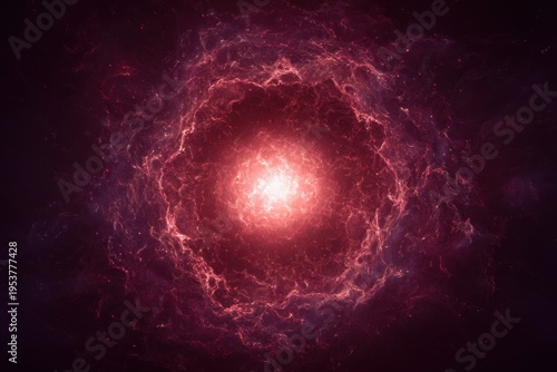 Abstract Cosmic Energy Light Background with Nebula and Star Burst Effect
