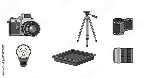 Camera and photography equipment collection.