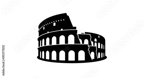 Colosseum ancient Rome landmark architecture.