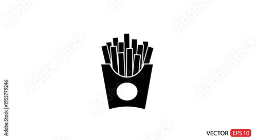 French fries in a container.