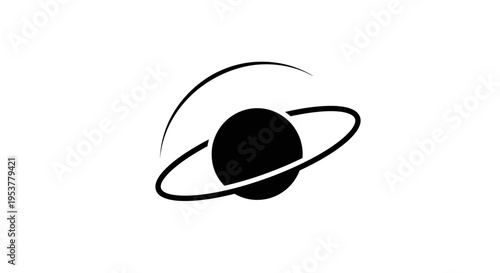 Saturn planet with ring system.