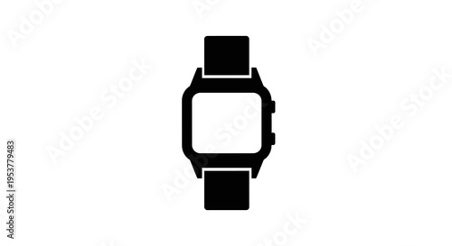 Smart watch with square face design.