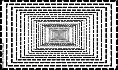 geometric rectangular background of oval dotted chains