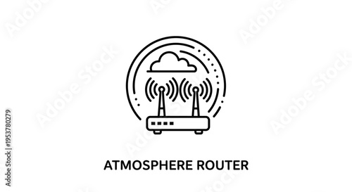 Atmosphere Router Wireless Internet Connection.