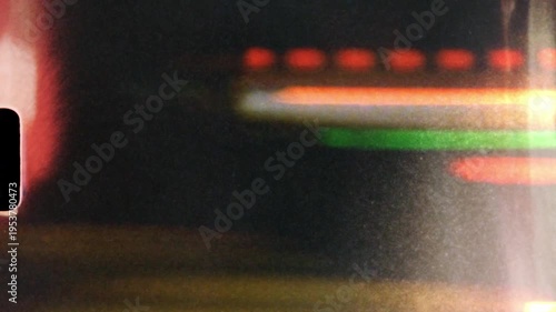Super 8mm film light leaks and burns transition