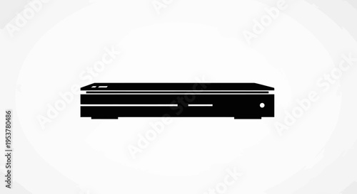 Black electronic device home entertainment system.