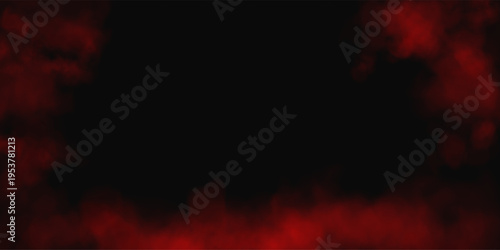 Eerie Red Mist and Toxic Gas Background