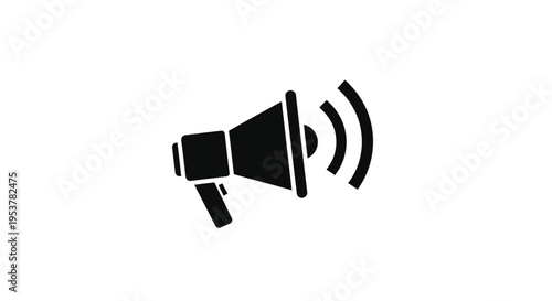 Megaphone Announcer for Social Media Announcement 60 Characters