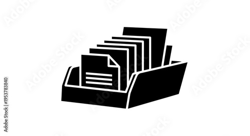 Files Archive Documents Paperwork Organized in Container 65 Chars