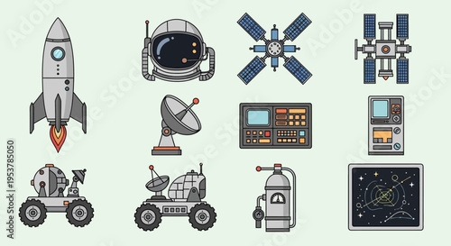 Space exploration vehicles and technology.
