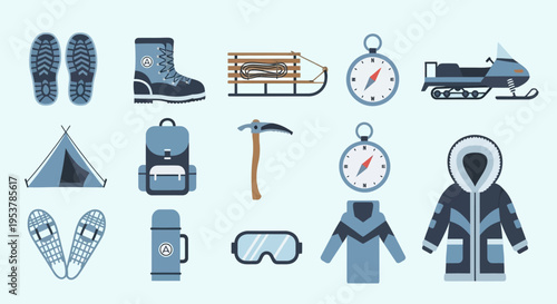 Winter sports equipment and clothing.