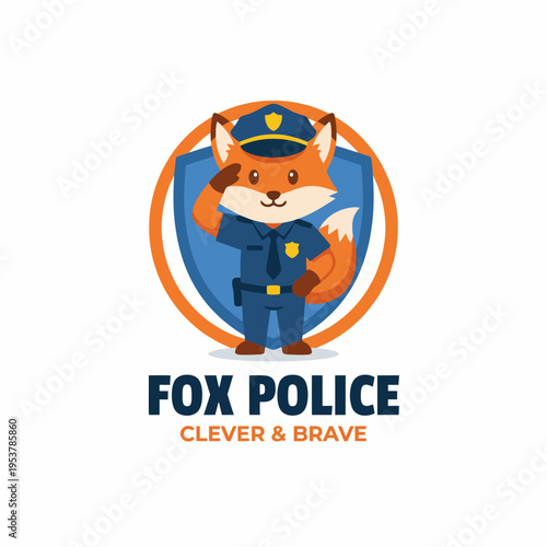 This heartwarming depiction of a fox dressed as a police officer embodies values of bravery and cleverness, appealing to children and promoting positive community messages.