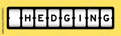 Black color in word headging on slot banner with yellow color background
