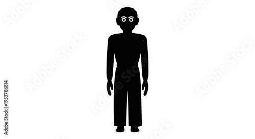 Black silhouette of a person 1.
