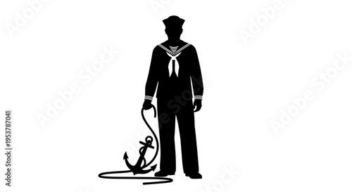 Sailor with a monkey.
