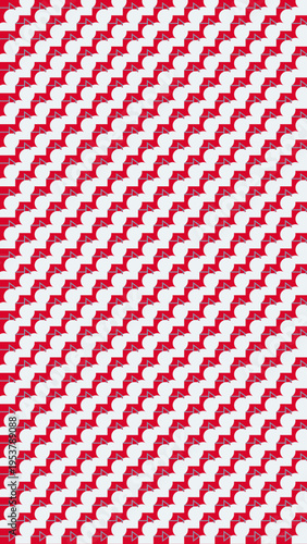 Red and White Geometric Pattern Texture vector background