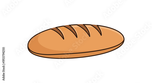A cartoon loaf of bread.