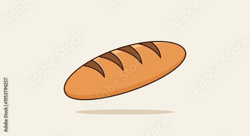 A loaf of bread on display.