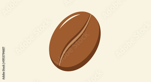 Brown coffee bean close up view.