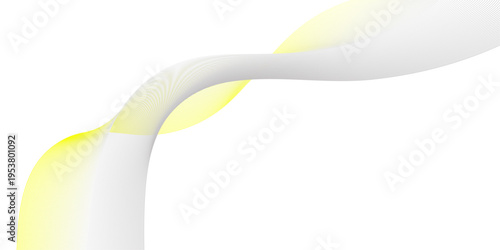 White toothbrush with toothpaste on a clean abstract wavy background design.