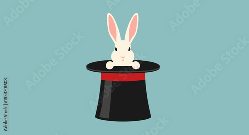 Rabbit in a magic top hat.