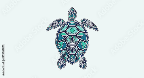 Turquoise sea turtle shell jewelry.
