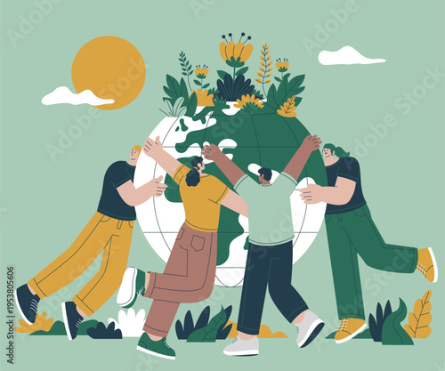 Sustainability Composition with Community Recycling and Green Actions