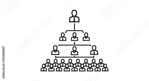 Business organizational chart people hierarchy.