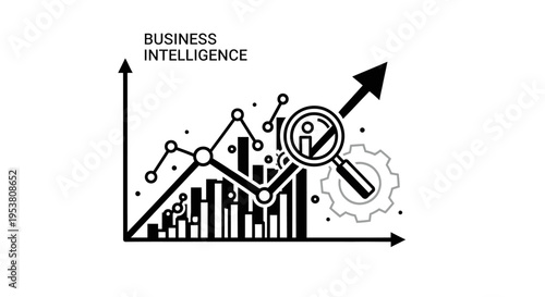 Business Intelligence Data Analysis Graph.