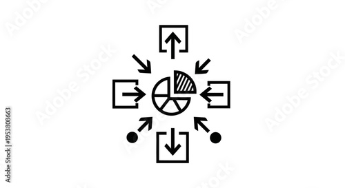 Business process flow chart diagram.