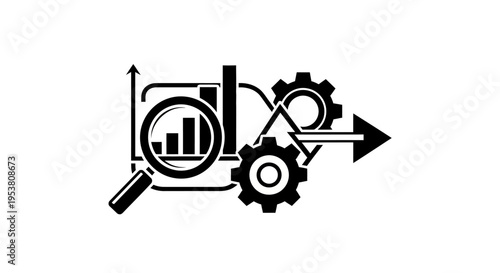 Business strategy and analysis concept.