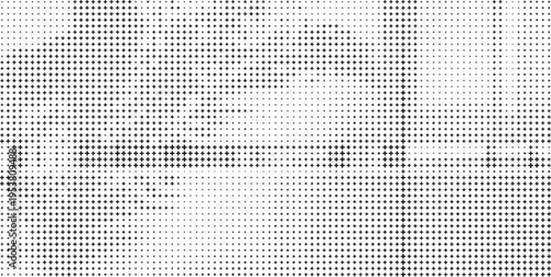 Dense Black White Halftone Diamond Pattern Texture Background, Heavy Diamond Halftone Abstract White Background