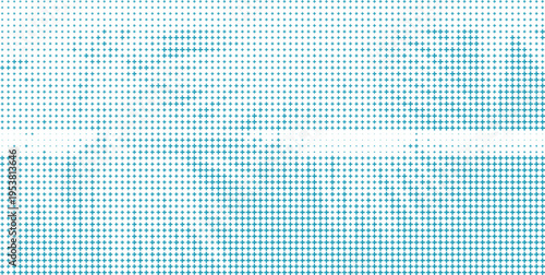 Teal and White Halftone Pattern with Horizontal Division, Abstract Teal Plus Sign Gradient Background