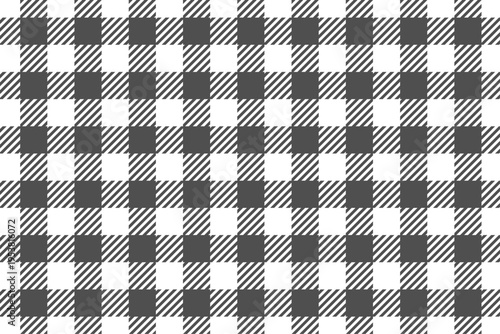 灰色と白のギンガムチェック　かわいいシームレス背景パターン