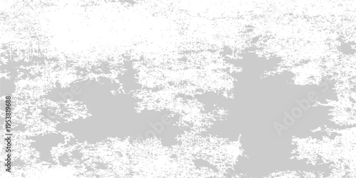 Distressed white grit texture background with subtle grey paint splashes and abstract weathered vintage paper effect