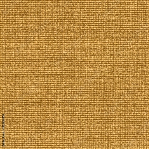 mustard yellow woven fabric texture background square, plain canvas wallpaper wall, seamless pattern
