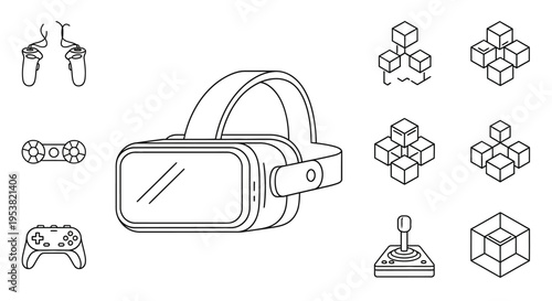 Virtual Reality Headset and Gaming Accessories.