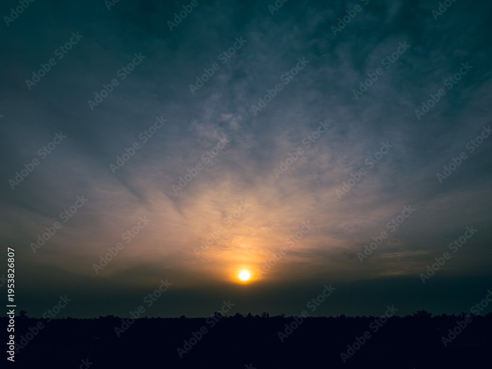 Obraz premium Morning sunshine in the sky