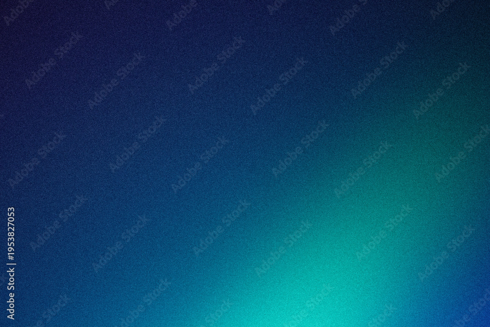 Obraz premium Dark Blue Teal Gradient Background with Grainy Noise Texture, Smooth Abstract Light Effect and Modern Design Wallpaper