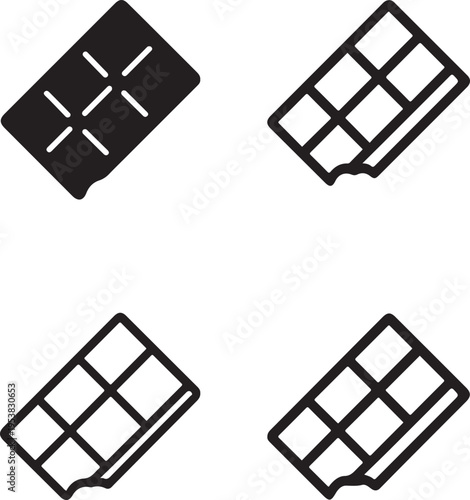 Isolated Tasty Chocolate Snack Icon, tasty chocolate snack, snack icon, sweet snack, cocoa snack, dessert food, chocolate treat, tasty sweet, food icon, snack vector