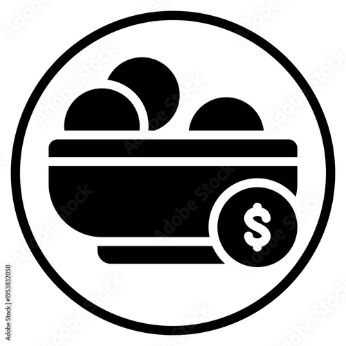 money glyph icon