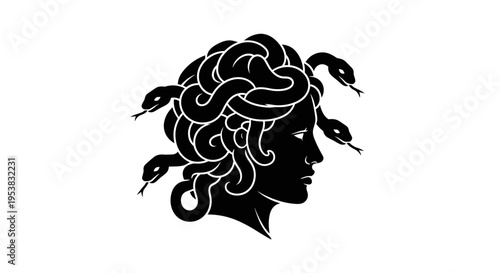 Medusa Greek Mythology Snake Head.