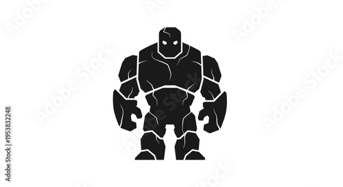 Muscular Robot Character Design.