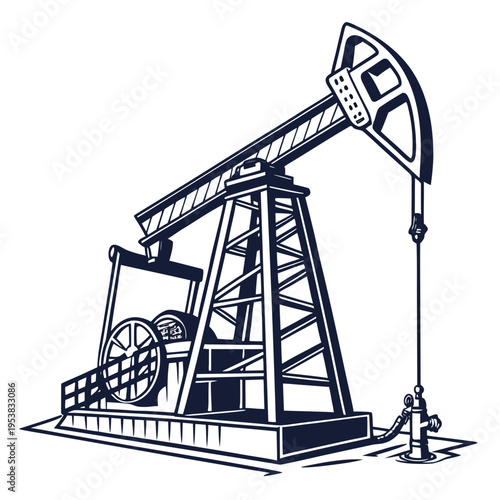 Oil pump jack industrial equipment oilfield