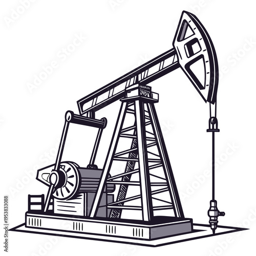 Oil pump jack equipment industrial oilfield