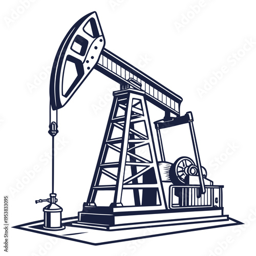 Pump jack industrial equipment oilfield drilling
