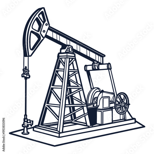 Oil pump jack machine industrial equipment