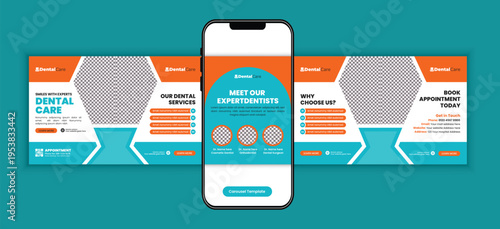 Dental Health Social Media Carousel Post Template